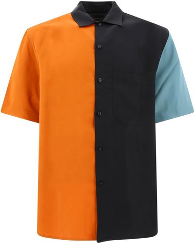 Song For The Mute "luxe Cupro" Shirt - Orange