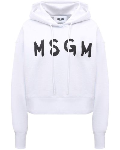 MSGM Sweatshirt Clothing - White