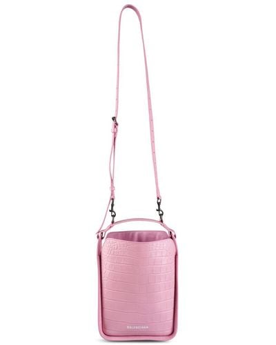 Balenciaga Bucket With Shoulder Strap Bags - Pink