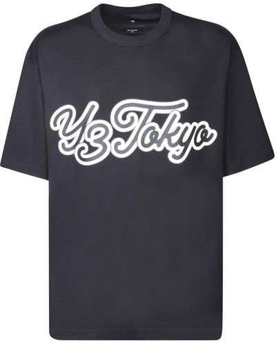 Y-3 Frontal Logo Black T-shirt