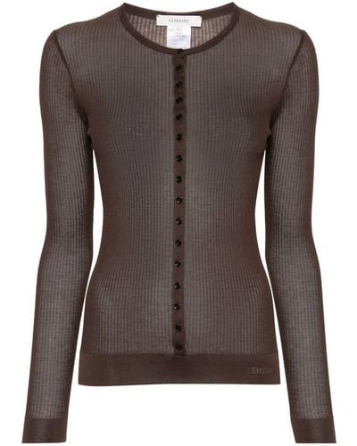 Lemaire Long Sleeve Top - Brown