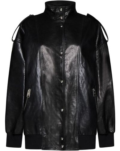 Khaite Farris Leather Jacket - Black