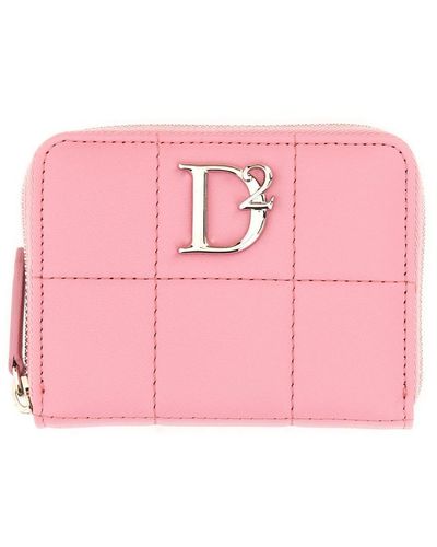 DSquared² Wallet With Logo - Pink