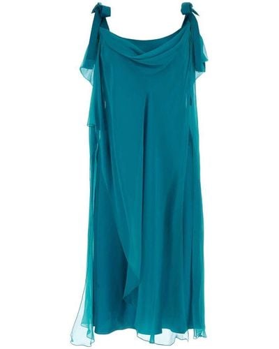 Alberta Ferretti Silk Dress - Blue