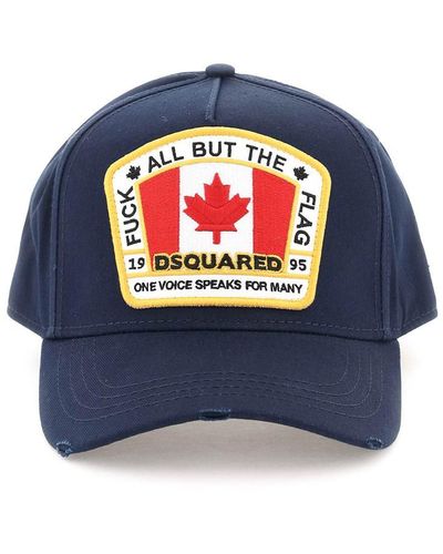 DSquared² Canadian Flag Baseball Cap - Blue