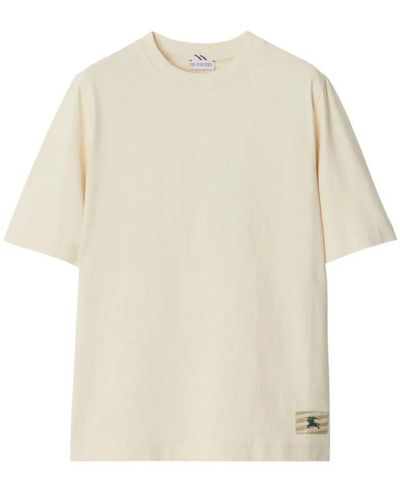 Burberry T-shirts And Polos - Natural