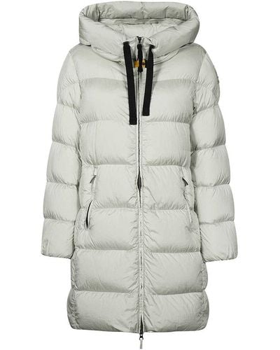 Parajumpers Harmony Long Hooded Down Jacket - Gray