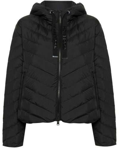 Woolrich Chevron Hooded Jacket - Black