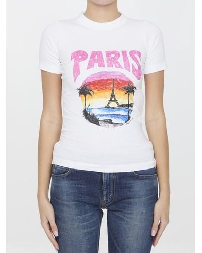 Balenciaga Paris Tropical T-shirt - White