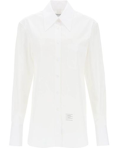 Thom Browne Easy Fit Poplin Shirt - White