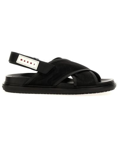 Marni Fussbet Sandals - Black