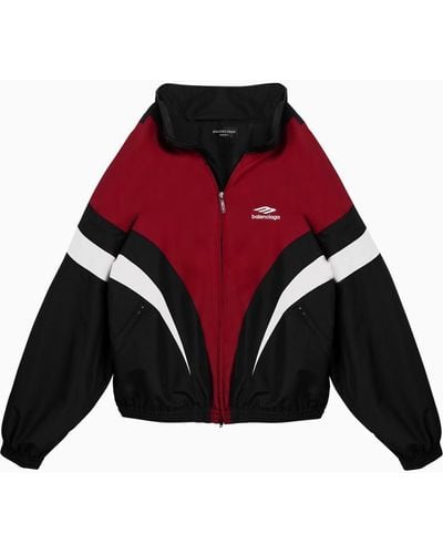 Balenciaga Off Shoulder Tracksuit 3B Sports Icon// Jacket - Red