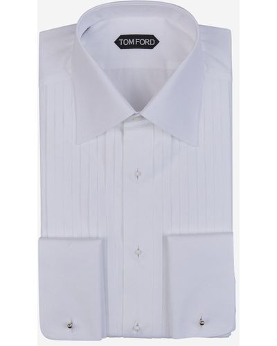 Tom Ford Cotton Draped Shirt - White