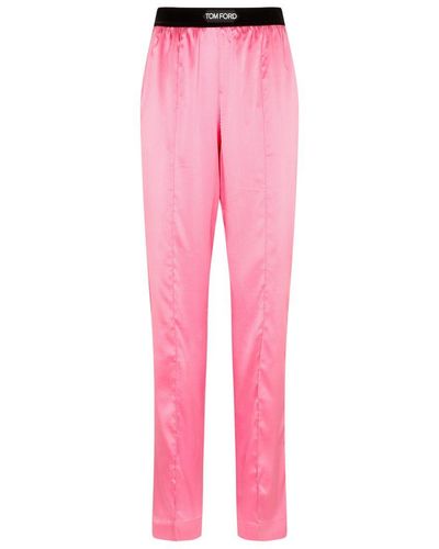 Tom Ford Silk Pj Pants - Pink