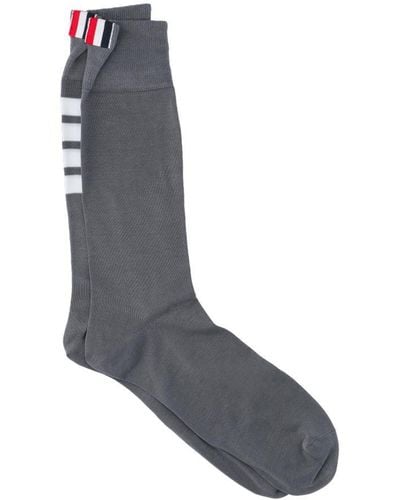 Thom Browne 4-Bar Socks - Grey