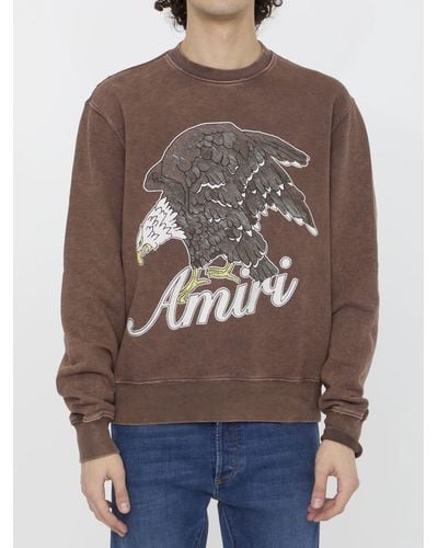 Amiri Eagle Sweatshirt - Brown