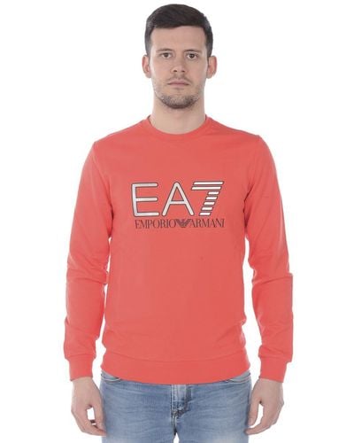 EA7 Emporio Armani Ea7 Sweatshirt Hoodie - Red