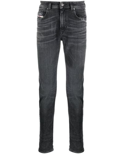 DIESEL Grey Stretch-cotton Jeans