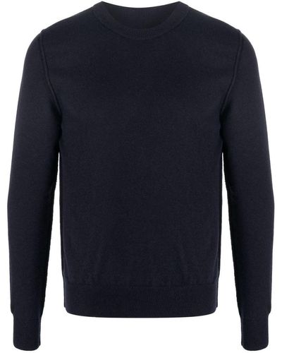 Maison Margiela Cashmere Crewneck Sweater - Blue