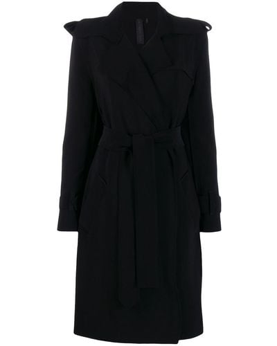 Norma Kamali Double Breasted Trench - Black