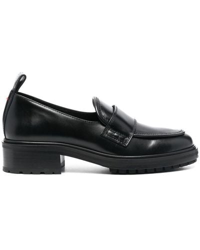 Aeyde Calf Leather Loafers - Black