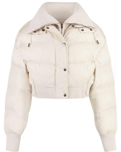 Jacquemus La Doudoune Caraco Quilted Shell Jacket - Natural