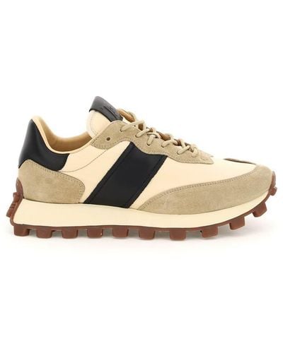 Tod's Suede Leather And Nylon 1t Sneakers - Multicolor