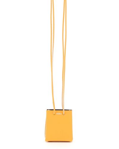 MEDEA Mini Longstrap Leather Micro Bag - Metallic
