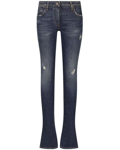 Dolce & Gabbana Mid-rise Slim-fit Jeans - Blue