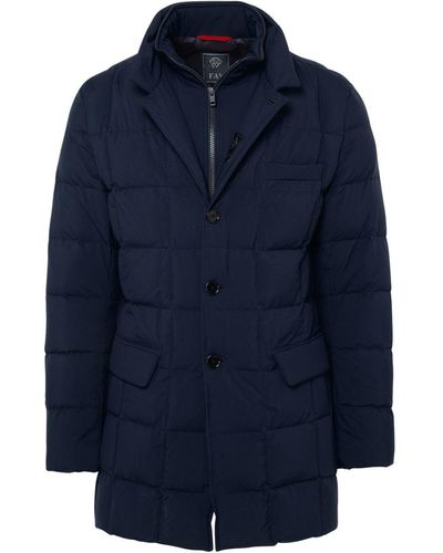 Fay Blue Polyester Down Coat