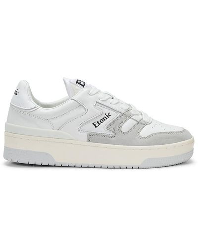 Etonic B481 Leather Panel Sneakers - White