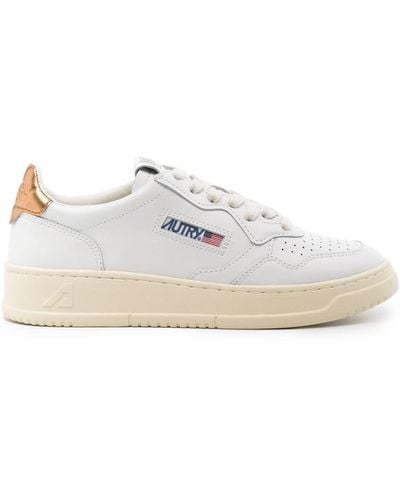 Autry Medalist Leather Trainers - White