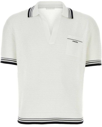 Prada Polo Shirts - White