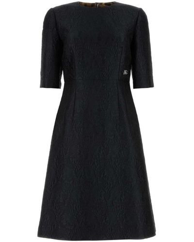 Dolce & Gabbana Jacquard Dress - Black