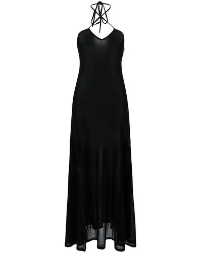 Tom Ford Maxi Dress With Halterneck - Black