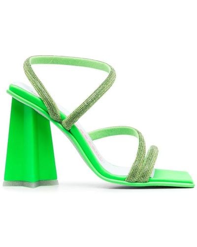 Chiara Ferragni Cf Star Strass Heel Sandals - Green