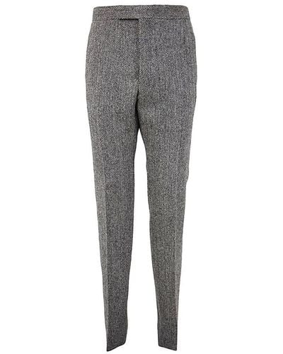 Thom Browne Fit 1 Backstrap Trouser W/ Self Tipping - Grey