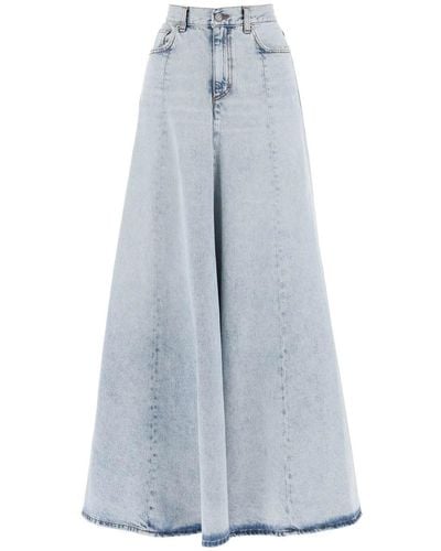 Haikure Long Skirt - Blue