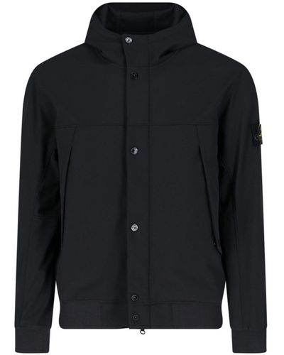 Stone Island Coats Black