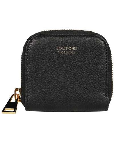 Tom Ford Leather Coin Purse - Black