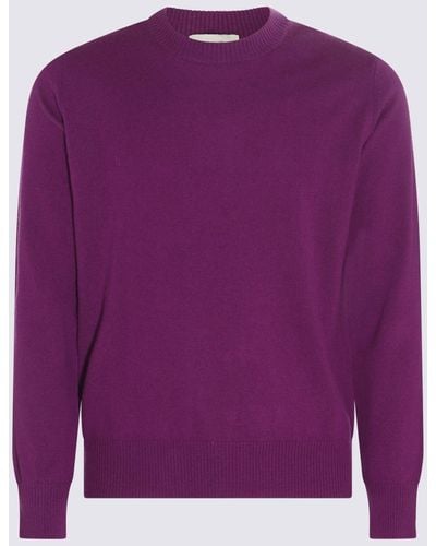 Piacenza Cashmere Purple Magenta Cashmere Sweater