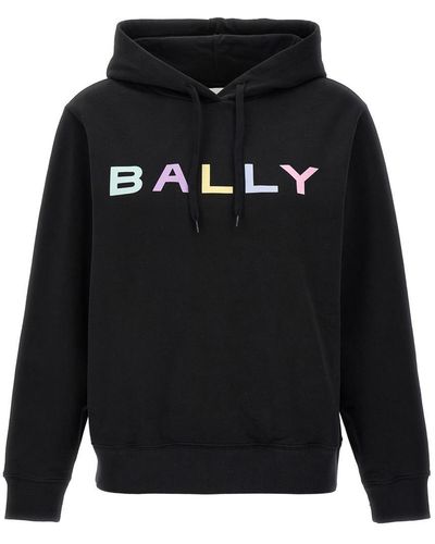 Bally Logo Hoodie Sweatshirt - Black