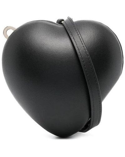 Simone Rocha Heart Leather Mini Bag - Black