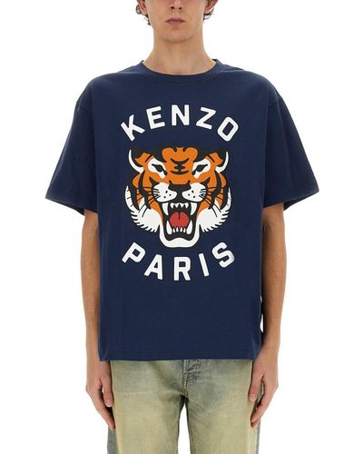 KENZO "Lucky Tiger" T-Shirt - Blue