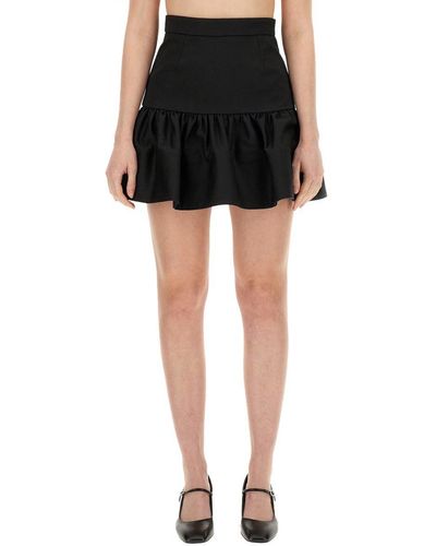 Patou Cotton Mini Skirt - Black