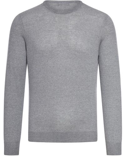 Nome Round Neck Sweater - Gray