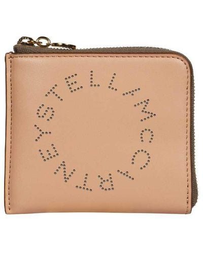 Stella McCartney Stella Logo Small Wallet - Natural