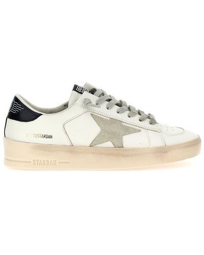 Golden Goose Men's Stardan Low-top Leather Sneakers - White