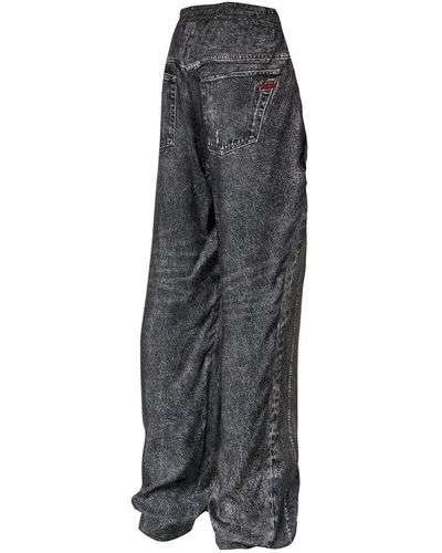 DIESEL Washed Jeans - Gray