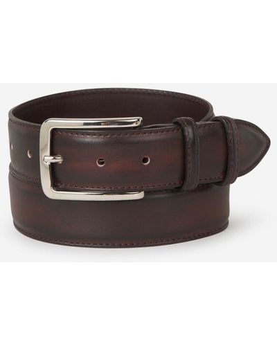 Bontoni Smooth Leather Belt - Multicolor